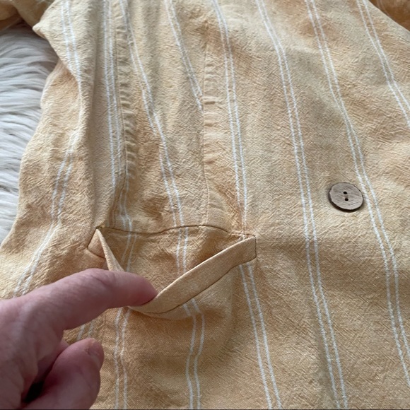 LC Lauren Conrad Striped Double Breasted Blazer - Picture 3 of 8